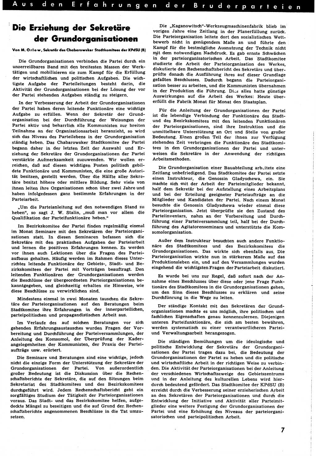 Neuer Weg (NW), Halbmonatsschrift für aktuelle Fragen der Arbeiterbewegung [Zentralkomitee (ZK) Sozialistische Einheitspartei Deutschlands (SED)], 6. Jahrgang [Deutsche Demokratische Republik (DDR)] 1951, Heft 19/7 (NW ZK SED DDR 1951, H. 19/7)