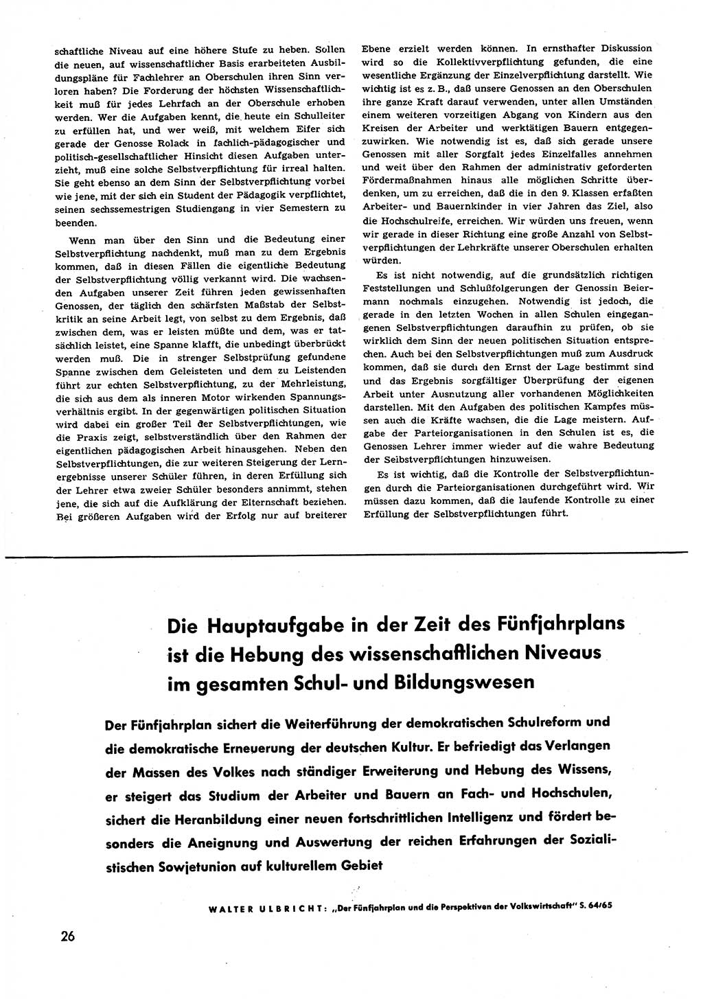 Neuer Weg (NW), Halbmonatsschrift für aktuelle Fragen der Arbeiterbewegung [Zentralkomitee (ZK) Sozialistische Einheitspartei Deutschlands (SED)], 6. Jahrgang [Deutsche Demokratische Republik (DDR)] 1951, Heft 19/26 (NW ZK SED DDR 1951, H. 19/26)