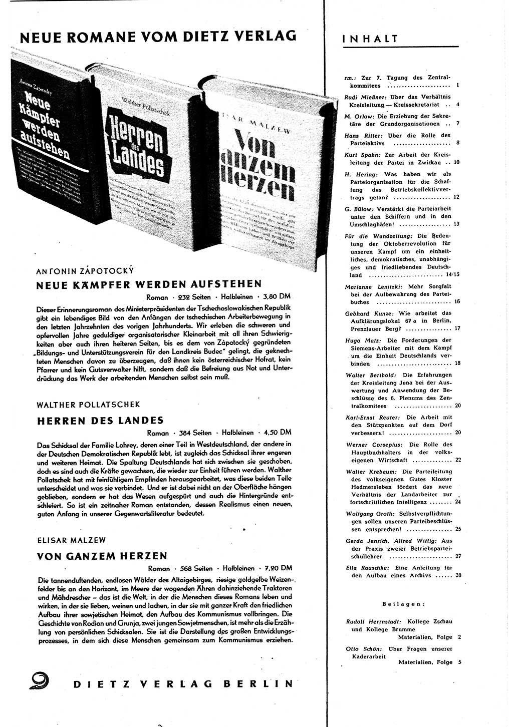 Neuer Weg (NW), Halbmonatsschrift für aktuelle Fragen der Arbeiterbewegung [Zentralkomitee (ZK) Sozialistische Einheitspartei Deutschlands (SED)], 6. Jahrgang [Deutsche Demokratische Republik (DDR)] 1951, Heft 19/29 (NW ZK SED DDR 1951, H. 19/29)