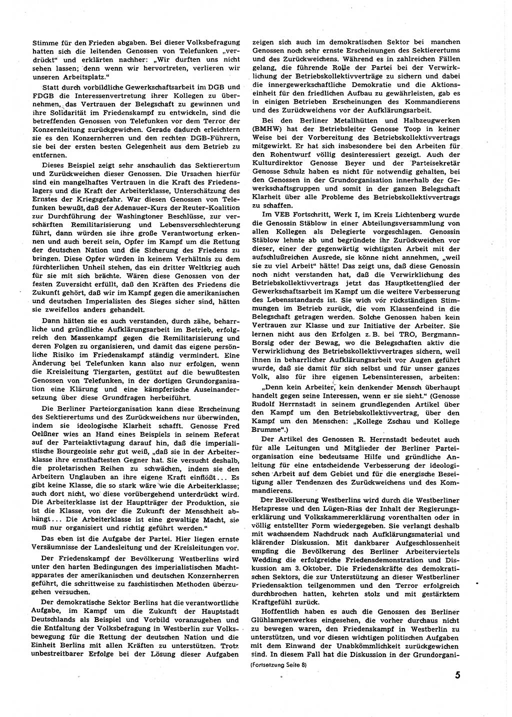 Neuer Weg (NW), Halbmonatsschrift für aktuelle Fragen der Arbeiterbewegung [Zentralkomitee (ZK) Sozialistische Einheitspartei Deutschlands (SED)], 6. Jahrgang [Deutsche Demokratische Republik (DDR)] 1951, Heft 20/5 (NW ZK SED DDR 1951, H. 20/5)