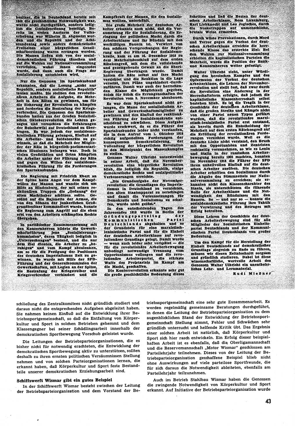 Neuer Weg (NW), Halbmonatsschrift für aktuelle Fragen der Arbeiterbewegung [Zentralkomitee (ZK) Sozialistische Einheitspartei Deutschlands (SED)], 6. Jahrgang [Deutsche Demokratische Republik (DDR)] 1951, Heft 20/43 (NW ZK SED DDR 1951, H. 20/43)