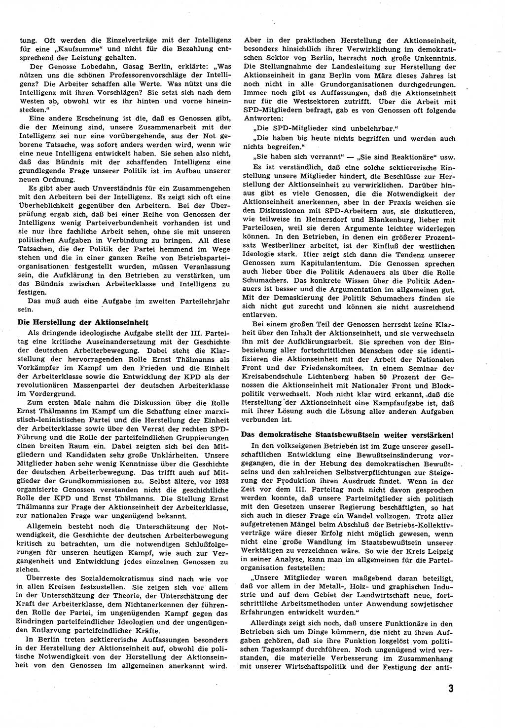 Neuer Weg (NW), Halbmonatsschrift für aktuelle Fragen der Arbeiterbewegung [Zentralkomitee (ZK) Sozialistische Einheitspartei Deutschlands (SED)], 6. Jahrgang [Deutsche Demokratische Republik (DDR)] 1951, Heft 21/3 (NW ZK SED DDR 1951, H. 21/3)