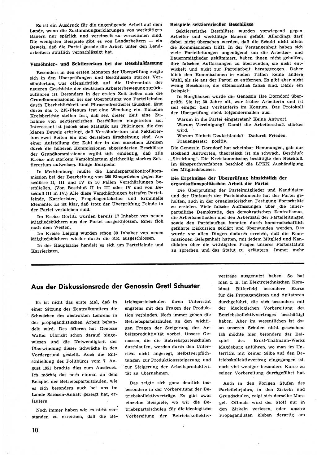 Neuer Weg (NW), Halbmonatsschrift für aktuelle Fragen der Arbeiterbewegung [Zentralkomitee (ZK) Sozialistische Einheitspartei Deutschlands (SED)], 6. Jahrgang [Deutsche Demokratische Republik (DDR)] 1951, Heft 21/10 (NW ZK SED DDR 1951, H. 21/10)