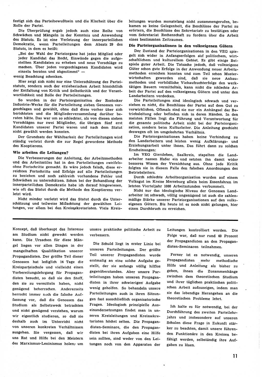 Neuer Weg (NW), Halbmonatsschrift für aktuelle Fragen der Arbeiterbewegung [Zentralkomitee (ZK) Sozialistische Einheitspartei Deutschlands (SED)], 6. Jahrgang [Deutsche Demokratische Republik (DDR)] 1951, Heft 21/11 (NW ZK SED DDR 1951, H. 21/11)