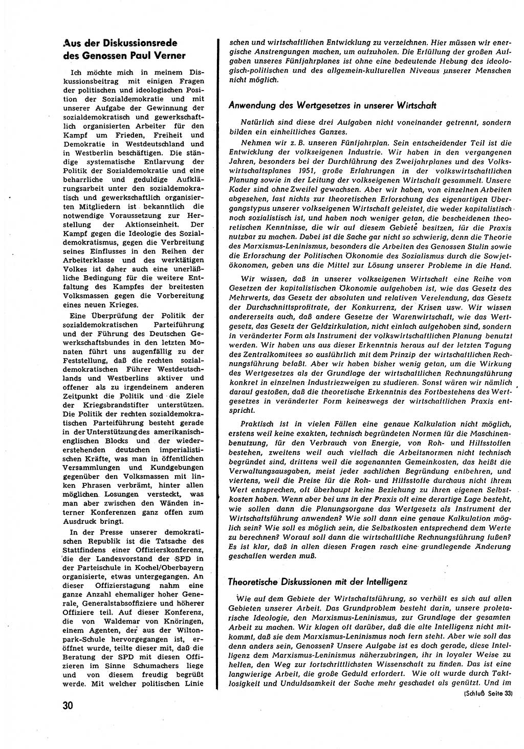 Neuer Weg (NW), Halbmonatsschrift für aktuelle Fragen der Arbeiterbewegung [Zentralkomitee (ZK) Sozialistische Einheitspartei Deutschlands (SED)], 6. Jahrgang [Deutsche Demokratische Republik (DDR)] 1951, Heft 21/30 (NW ZK SED DDR 1951, H. 21/30)