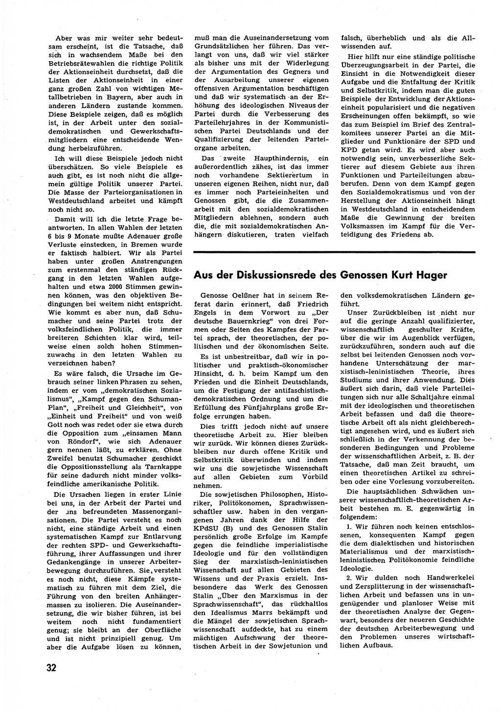 Neuer Weg (NW), Halbmonatsschrift für aktuelle Fragen der Arbeiterbewegung [Zentralkomitee (ZK) Sozialistische Einheitspartei Deutschlands (SED)], 6. Jahrgang [Deutsche Demokratische Republik (DDR)] 1951, Heft 21/32 (NW ZK SED DDR 1951, H. 21/32)