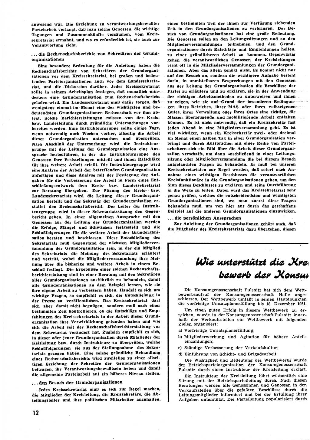 Neuer Weg (NW), Halbmonatsschrift für aktuelle Fragen der Arbeiterbewegung [Zentralkomitee (ZK) Sozialistische Einheitspartei Deutschlands (SED)], 6. Jahrgang [Deutsche Demokratische Republik (DDR)] 1951, Heft 22/12 (NW ZK SED DDR 1951, H. 22/12)