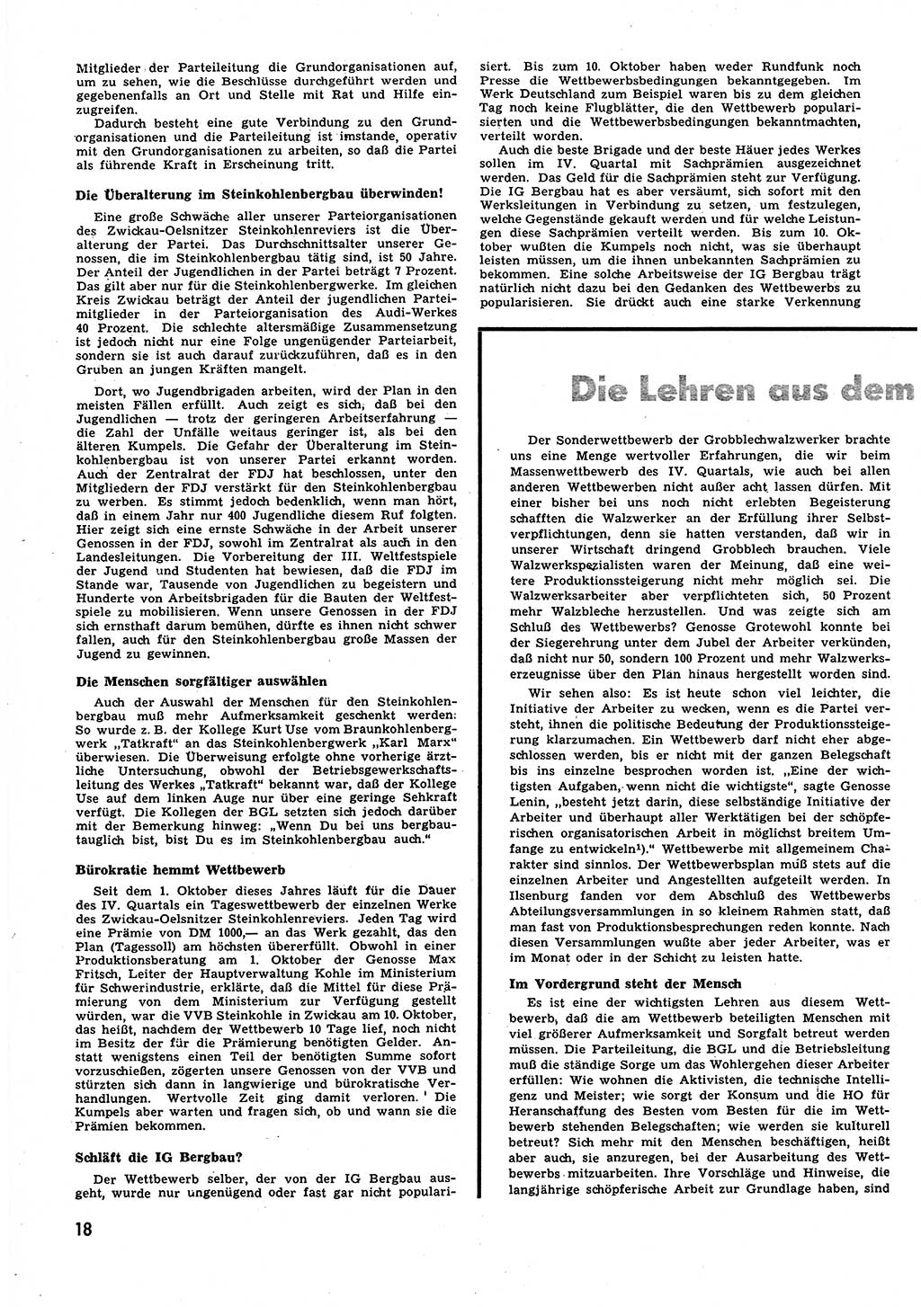 Neuer Weg (NW), Halbmonatsschrift für aktuelle Fragen der Arbeiterbewegung [Zentralkomitee (ZK) Sozialistische Einheitspartei Deutschlands (SED)], 6. Jahrgang [Deutsche Demokratische Republik (DDR)] 1951, Heft 22/18 (NW ZK SED DDR 1951, H. 22/18)