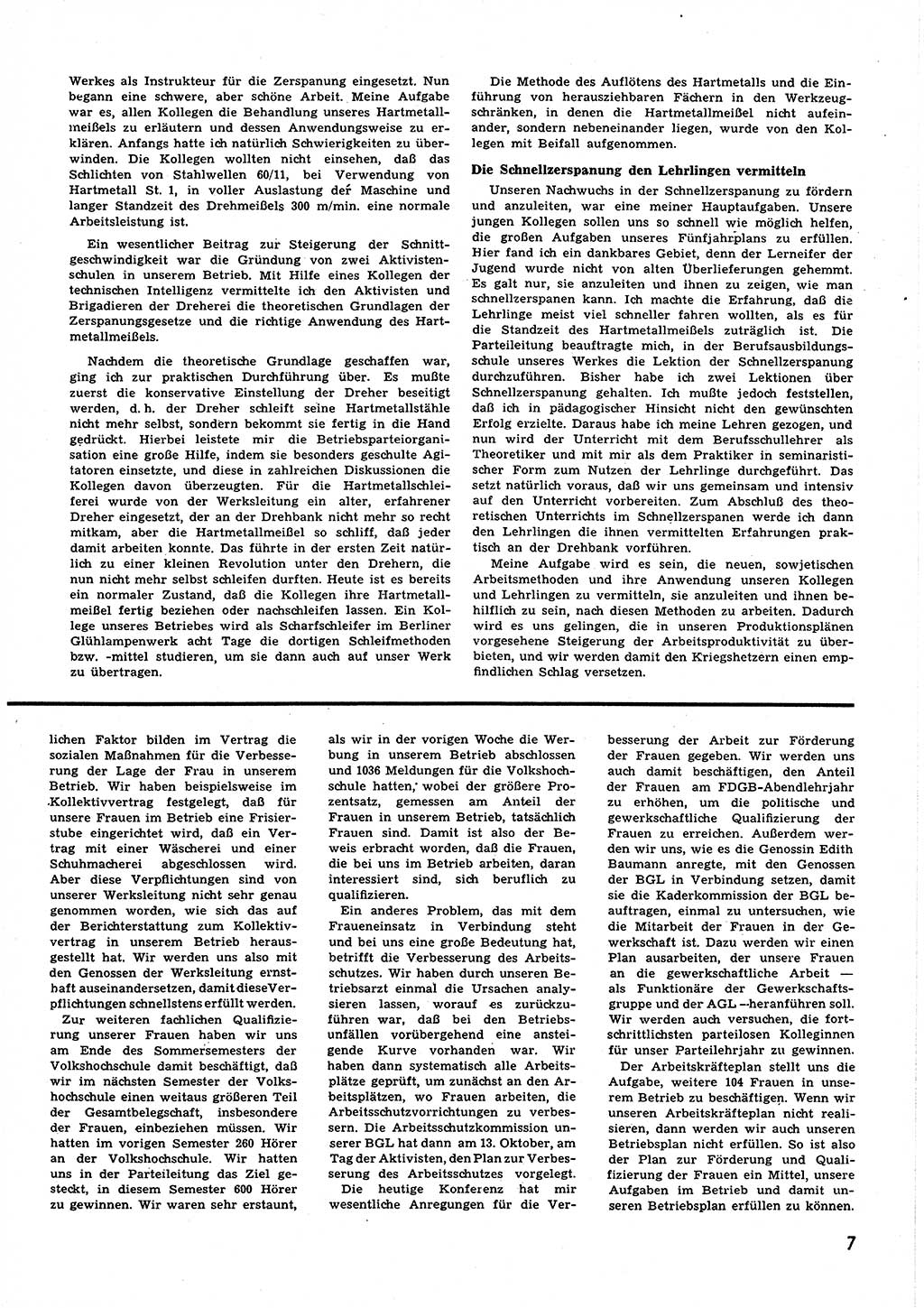 Neuer Weg (NW), Halbmonatsschrift für aktuelle Fragen der Arbeiterbewegung [Zentralkomitee (ZK) Sozialistische Einheitspartei Deutschlands (SED)], 6. Jahrgang [Deutsche Demokratische Republik (DDR)] 1951, Heft 23/7 (NW ZK SED DDR 1951, H. 23/7)