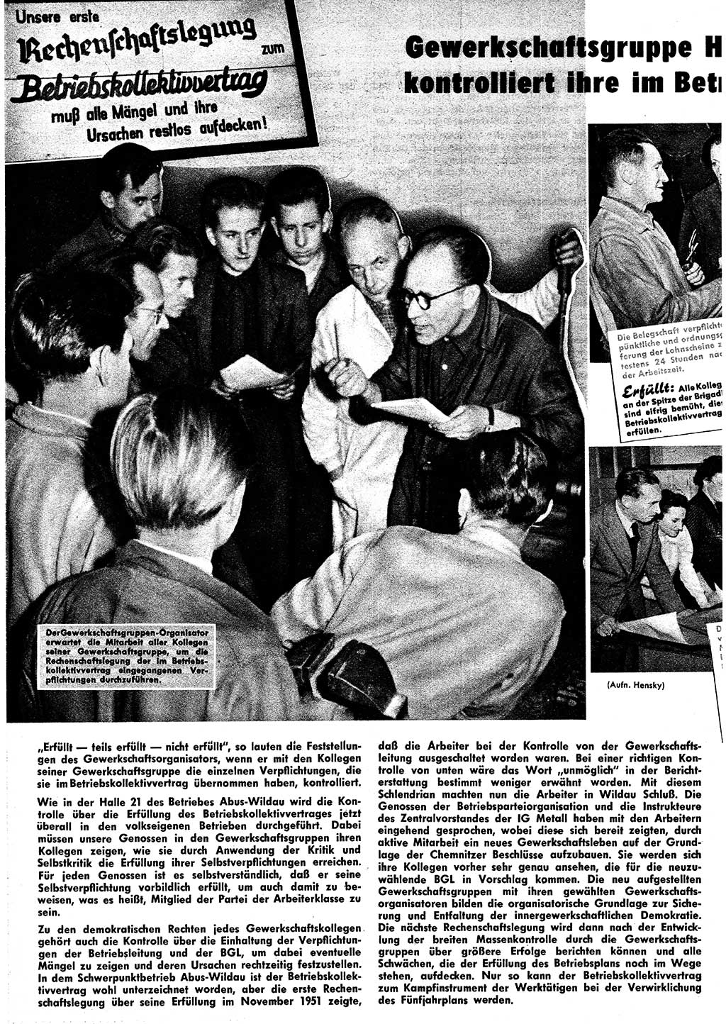 Neuer Weg (NW), Halbmonatsschrift für aktuelle Fragen der Arbeiterbewegung [Zentralkomitee (ZK) Sozialistische Einheitspartei Deutschlands (SED)], 6. Jahrgang [Deutsche Demokratische Republik (DDR)] 1951, Heft 23/14 (NW ZK SED DDR 1951, H. 23/14)
