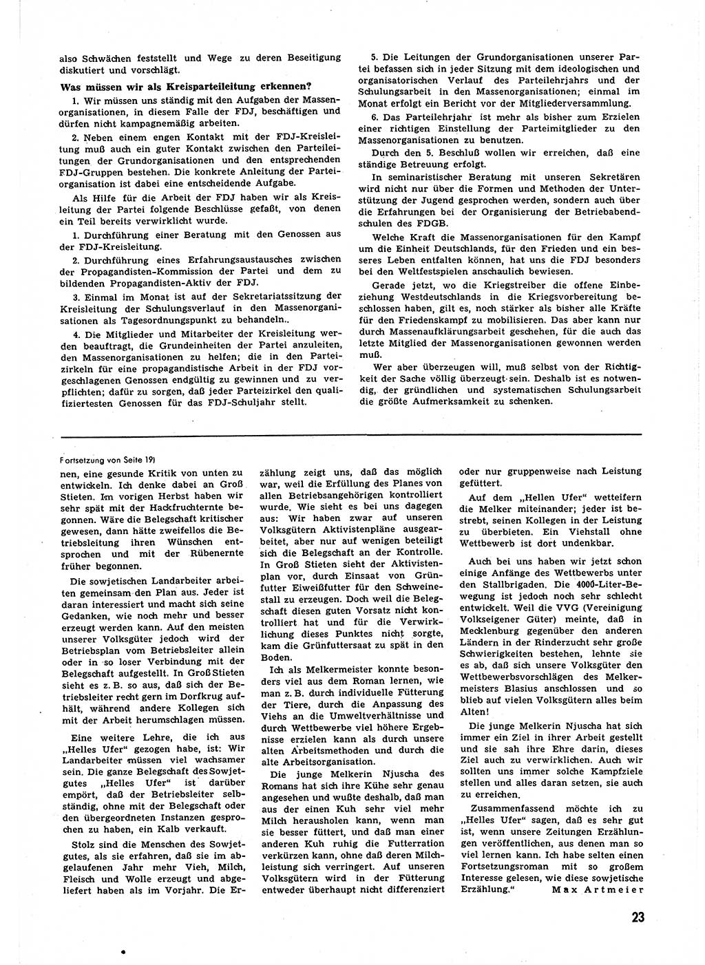 Neuer Weg (NW), Halbmonatsschrift für aktuelle Fragen der Arbeiterbewegung [Zentralkomitee (ZK) Sozialistische Einheitspartei Deutschlands (SED)], 6. Jahrgang [Deutsche Demokratische Republik (DDR)] 1951, Heft 23/23 (NW ZK SED DDR 1951, H. 23/23)