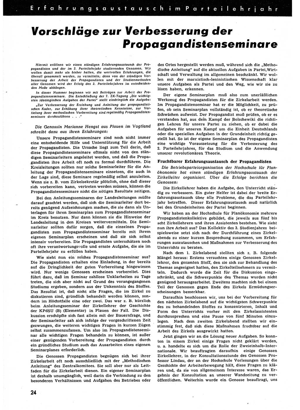 Neuer Weg (NW), Halbmonatsschrift für aktuelle Fragen der Arbeiterbewegung [Zentralkomitee (ZK) Sozialistische Einheitspartei Deutschlands (SED)], 6. Jahrgang [Deutsche Demokratische Republik (DDR)] 1951, Heft 23/24 (NW ZK SED DDR 1951, H. 23/24)