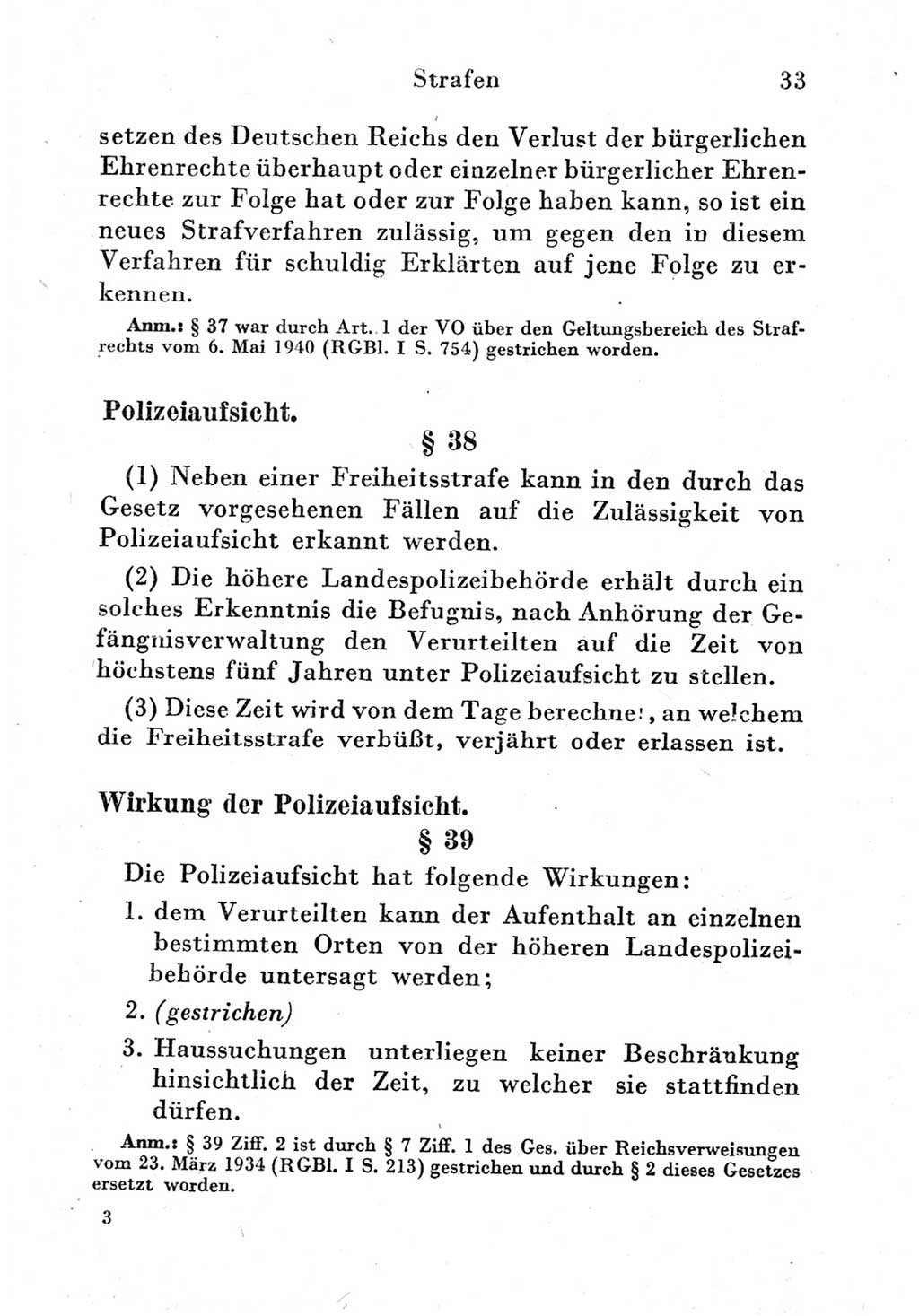 Strafgesetzbuch (StGB) und andere Strafgesetze [Deutsche Demokratische Republik (DDR)] 1951, Seite 33 (StGB Strafges. DDR 1951, S. 33)