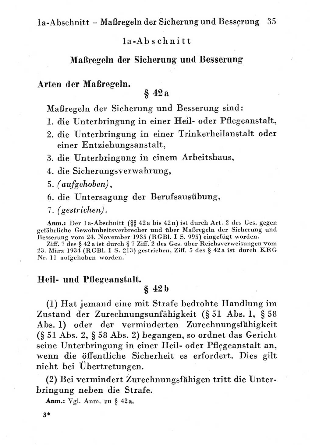 Strafgesetzbuch (StGB) und andere Strafgesetze [Deutsche Demokratische Republik (DDR)] 1951, Seite 35 (StGB Strafges. DDR 1951, S. 35)