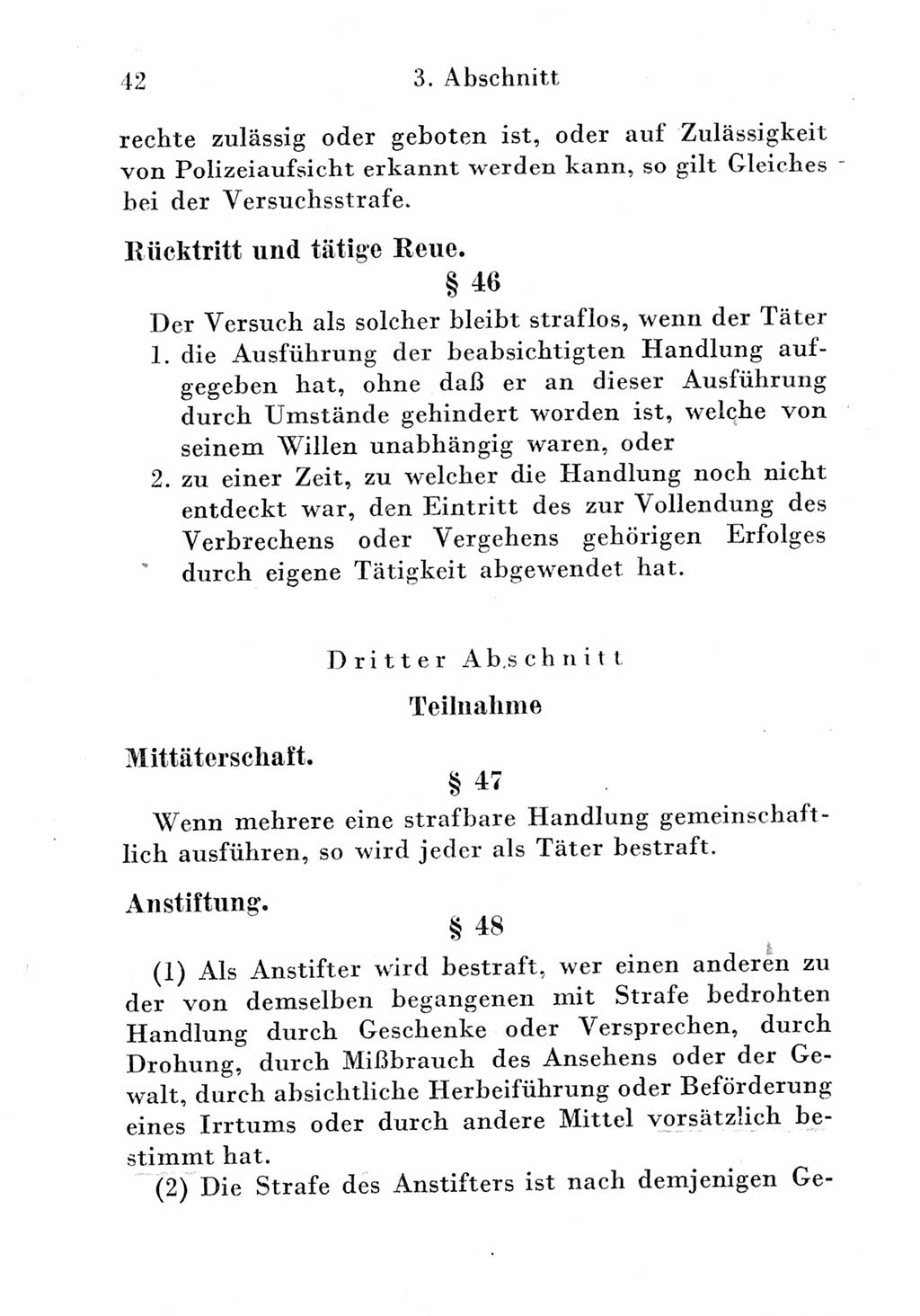 Strafgesetzbuch (StGB) und andere Strafgesetze [Deutsche Demokratische Republik (DDR)] 1951, Seite 42 (StGB Strafges. DDR 1951, S. 42)