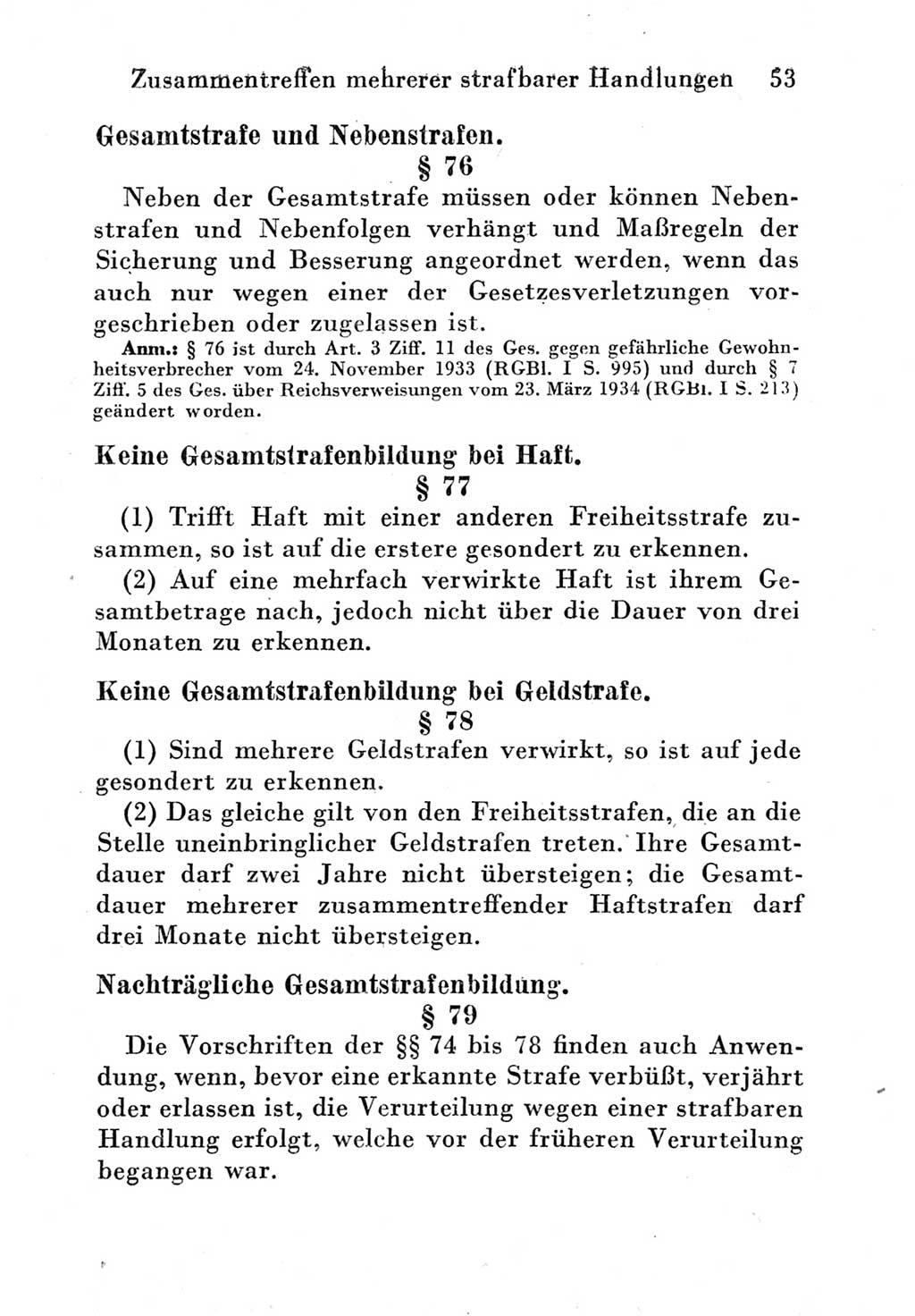 Strafgesetzbuch (StGB) und andere Strafgesetze [Deutsche Demokratische Republik (DDR)] 1951, Seite 53 (StGB Strafges. DDR 1951, S. 53)
