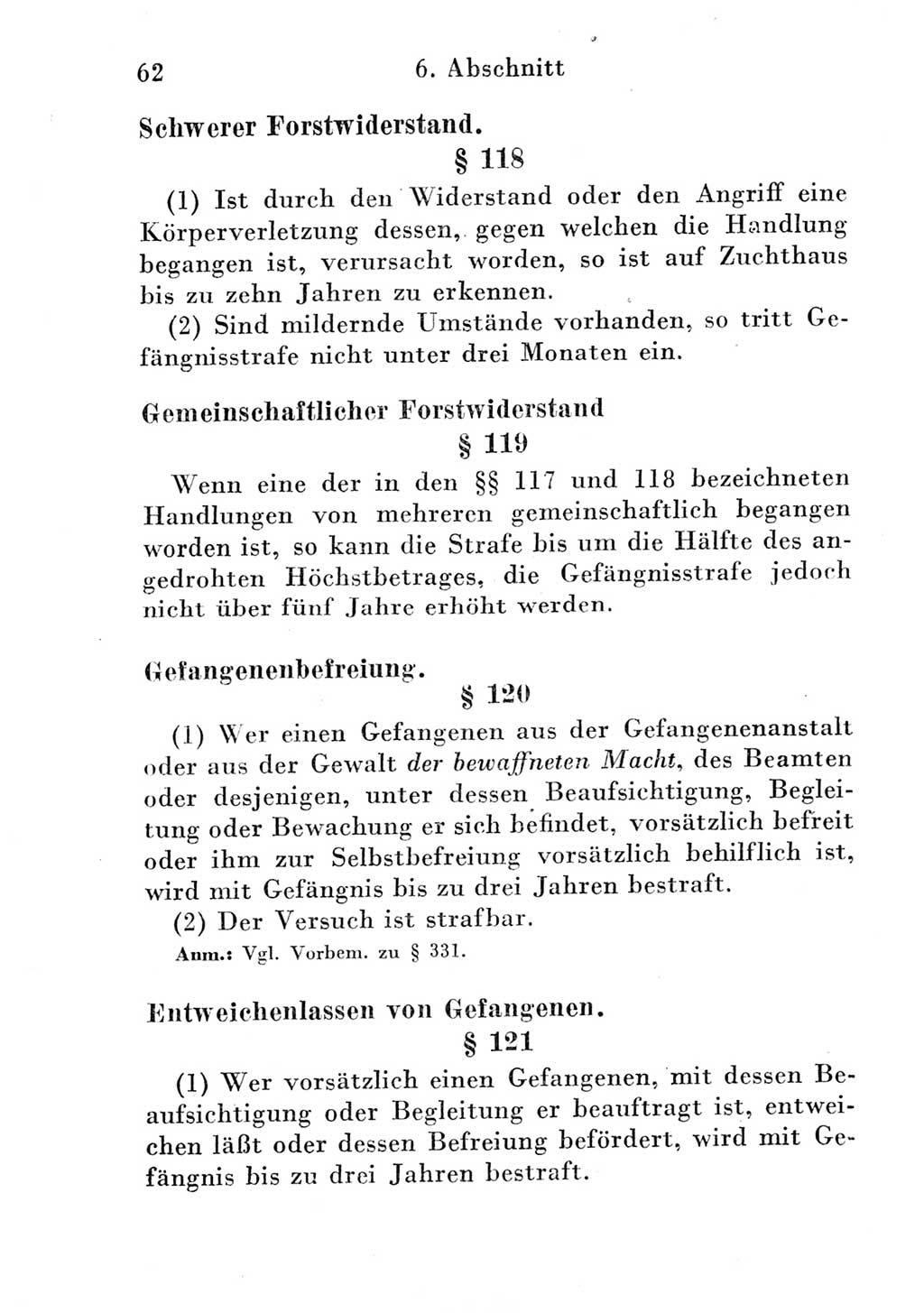 Strafgesetzbuch (StGB) und andere Strafgesetze [Deutsche Demokratische Republik (DDR)] 1951, Seite 62 (StGB Strafges. DDR 1951, S. 62)