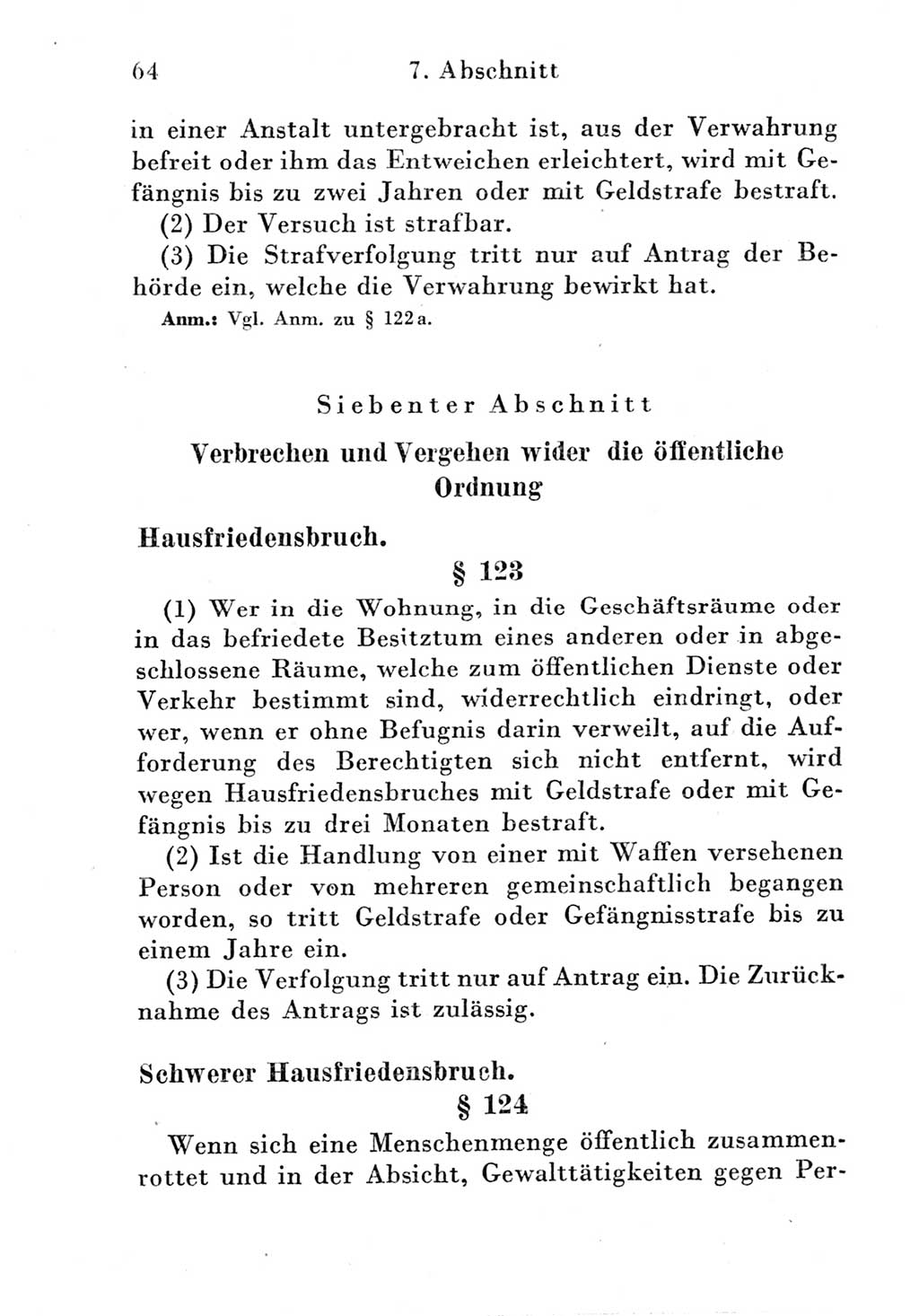 Strafgesetzbuch (StGB) und andere Strafgesetze [Deutsche Demokratische Republik (DDR)] 1951, Seite 64 (StGB Strafges. DDR 1951, S. 64)