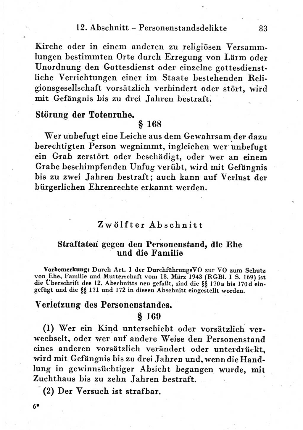Strafgesetzbuch (StGB) und andere Strafgesetze [Deutsche Demokratische Republik (DDR)] 1951, Seite 83 (StGB Strafges. DDR 1951, S. 83)