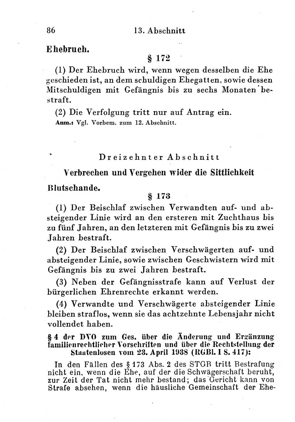 Strafgesetzbuch (StGB) und andere Strafgesetze [Deutsche Demokratische Republik (DDR)] 1951, Seite 86 (StGB Strafges. DDR 1951, S. 86)