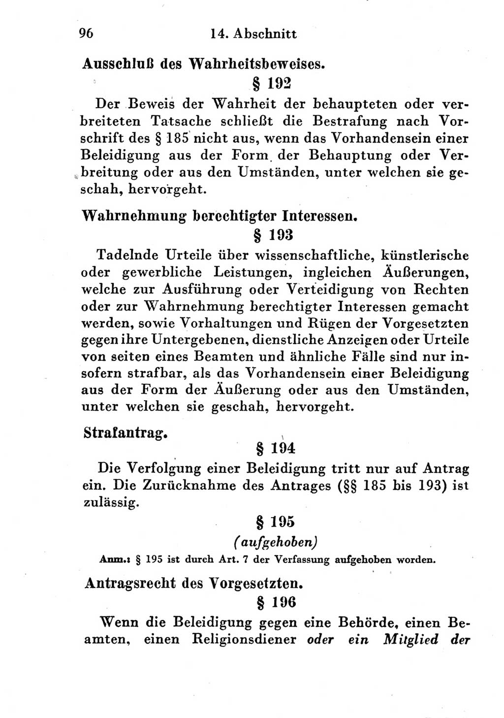 Strafgesetzbuch (StGB) und andere Strafgesetze [Deutsche Demokratische Republik (DDR)] 1951, Seite 96 (StGB Strafges. DDR 1951, S. 96)