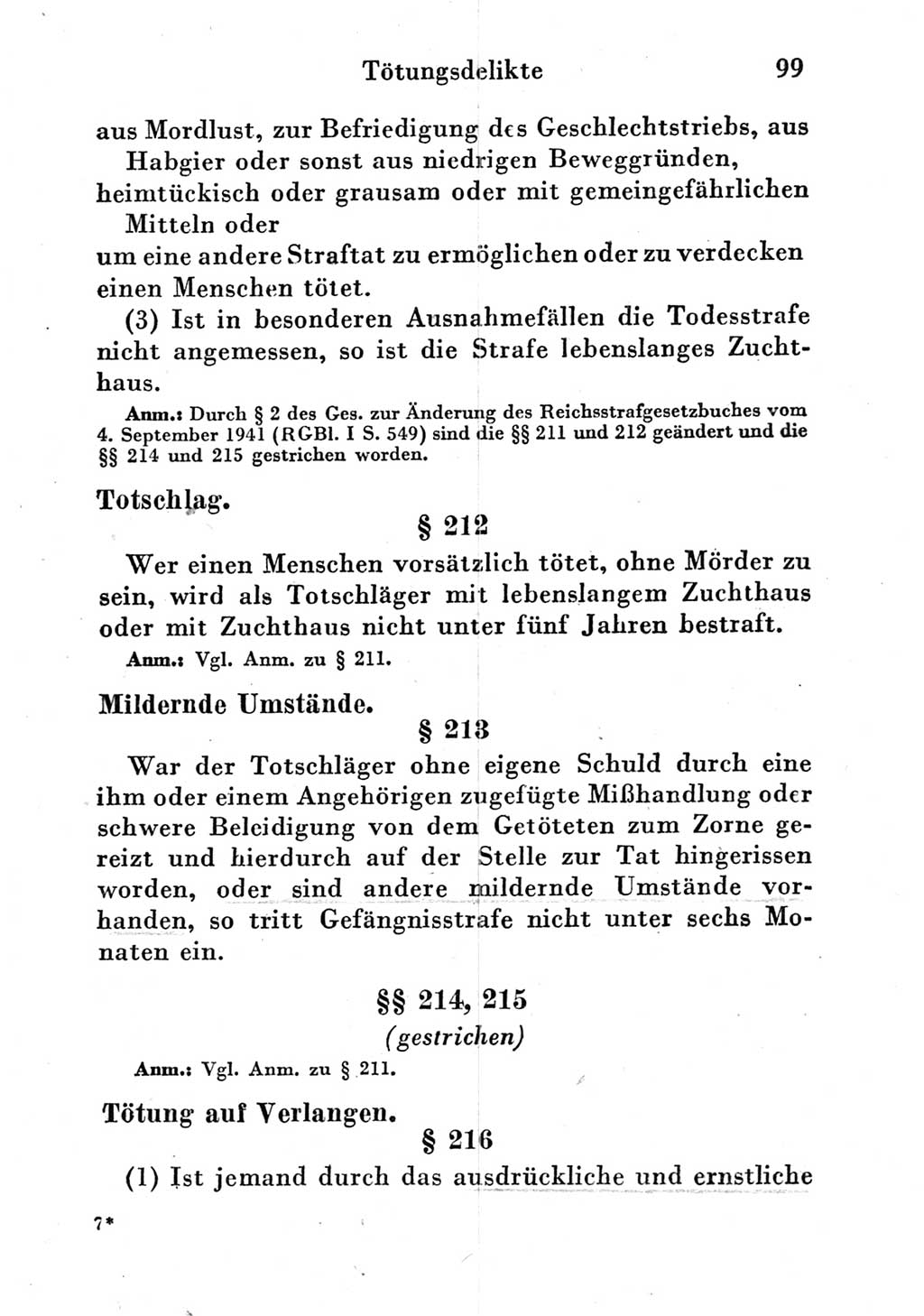 Strafgesetzbuch (StGB) und andere Strafgesetze [Deutsche Demokratische Republik (DDR)] 1951, Seite 99 (StGB Strafges. DDR 1951, S. 99)