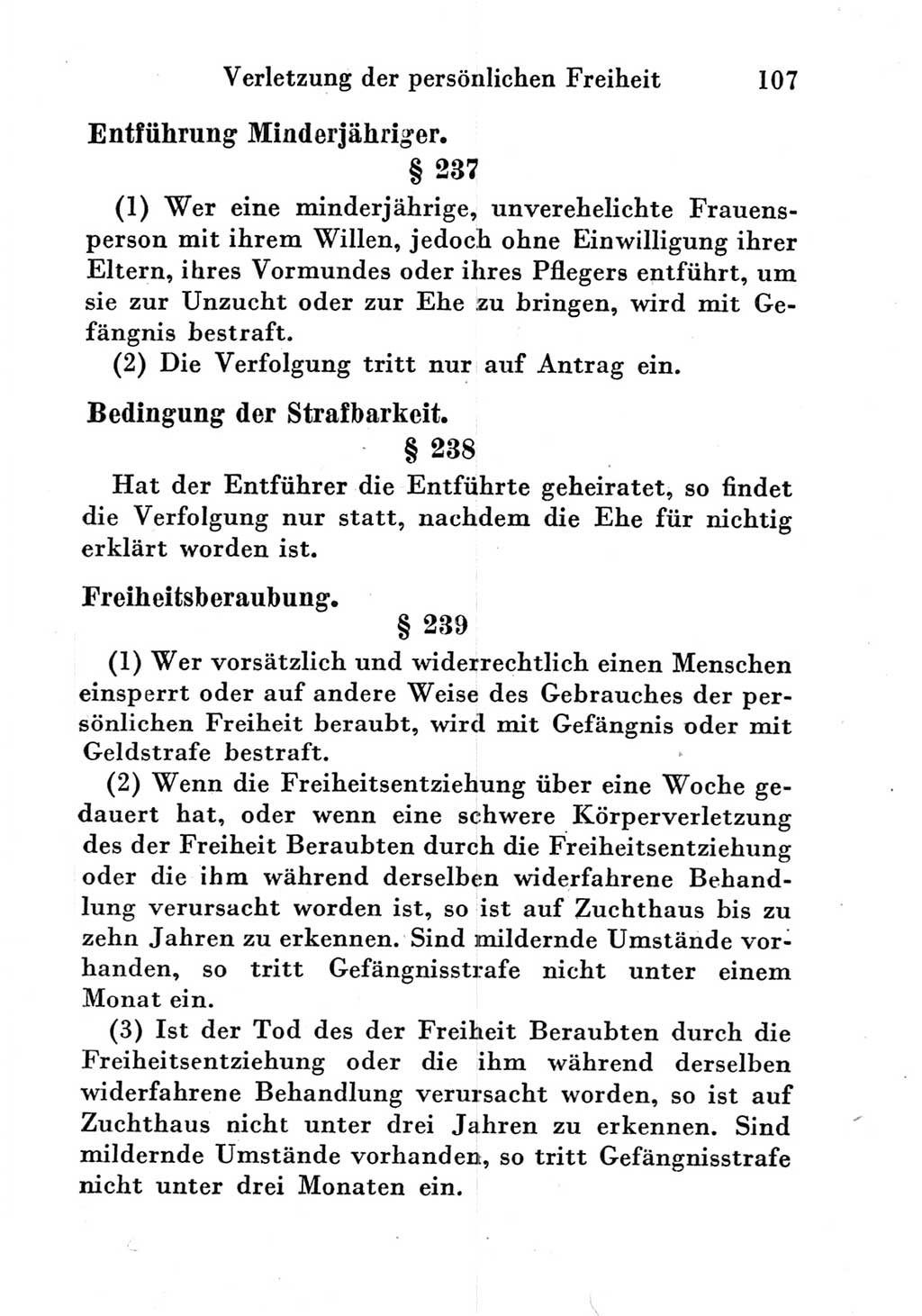 Strafgesetzbuch (StGB) und andere Strafgesetze [Deutsche Demokratische Republik (DDR)] 1951, Seite 107 (StGB Strafges. DDR 1951, S. 107)
