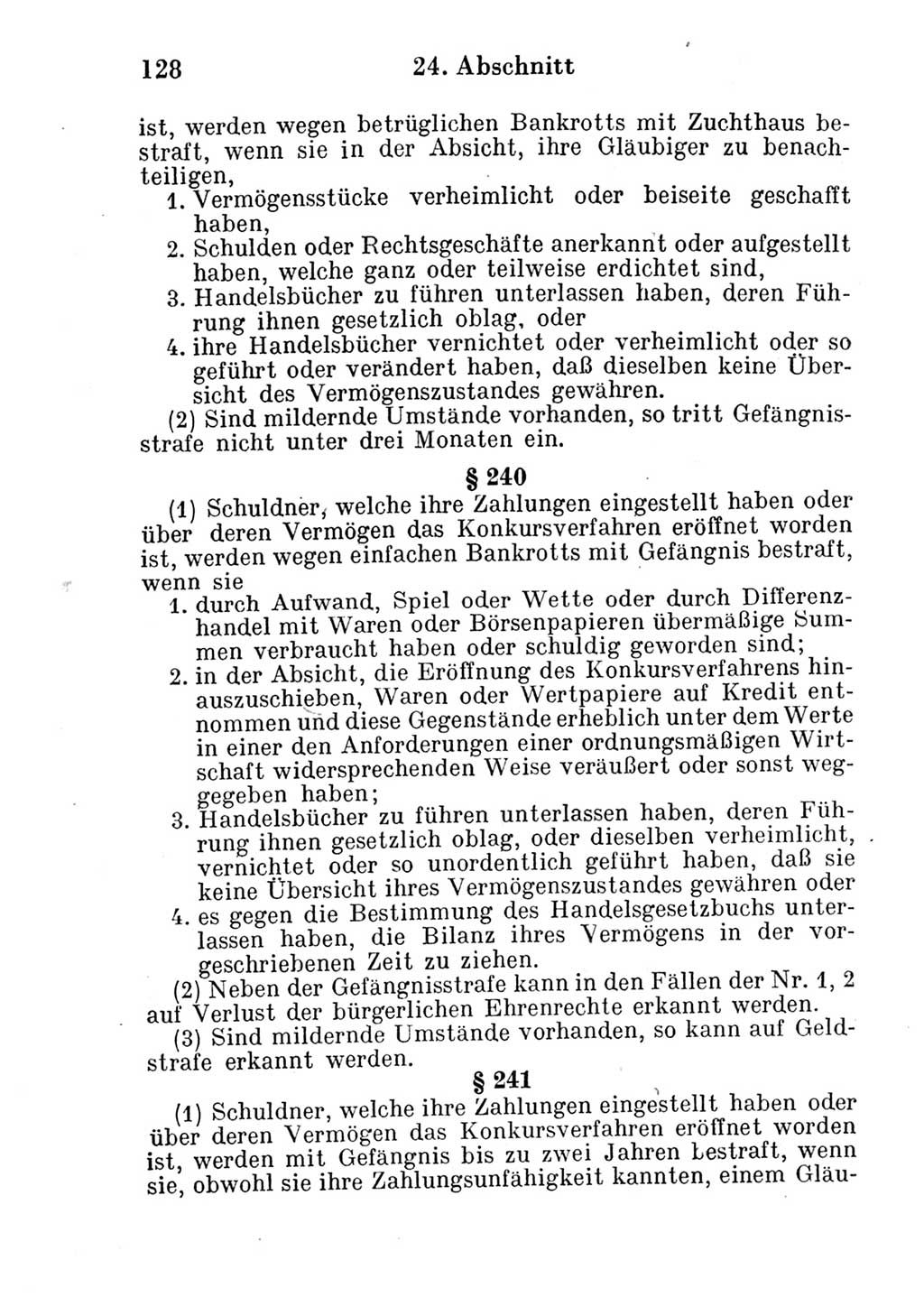 Strafgesetzbuch (StGB) und andere Strafgesetze [Deutsche Demokratische Republik (DDR)] 1951, Seite 128 (StGB Strafges. DDR 1951, S. 128)