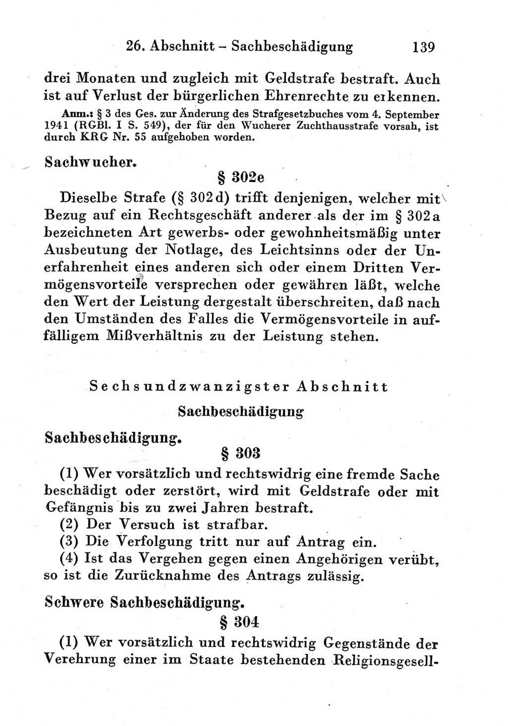 Strafgesetzbuch (StGB) und andere Strafgesetze [Deutsche Demokratische Republik (DDR)] 1951, Seite 139 (StGB Strafges. DDR 1951, S. 139)