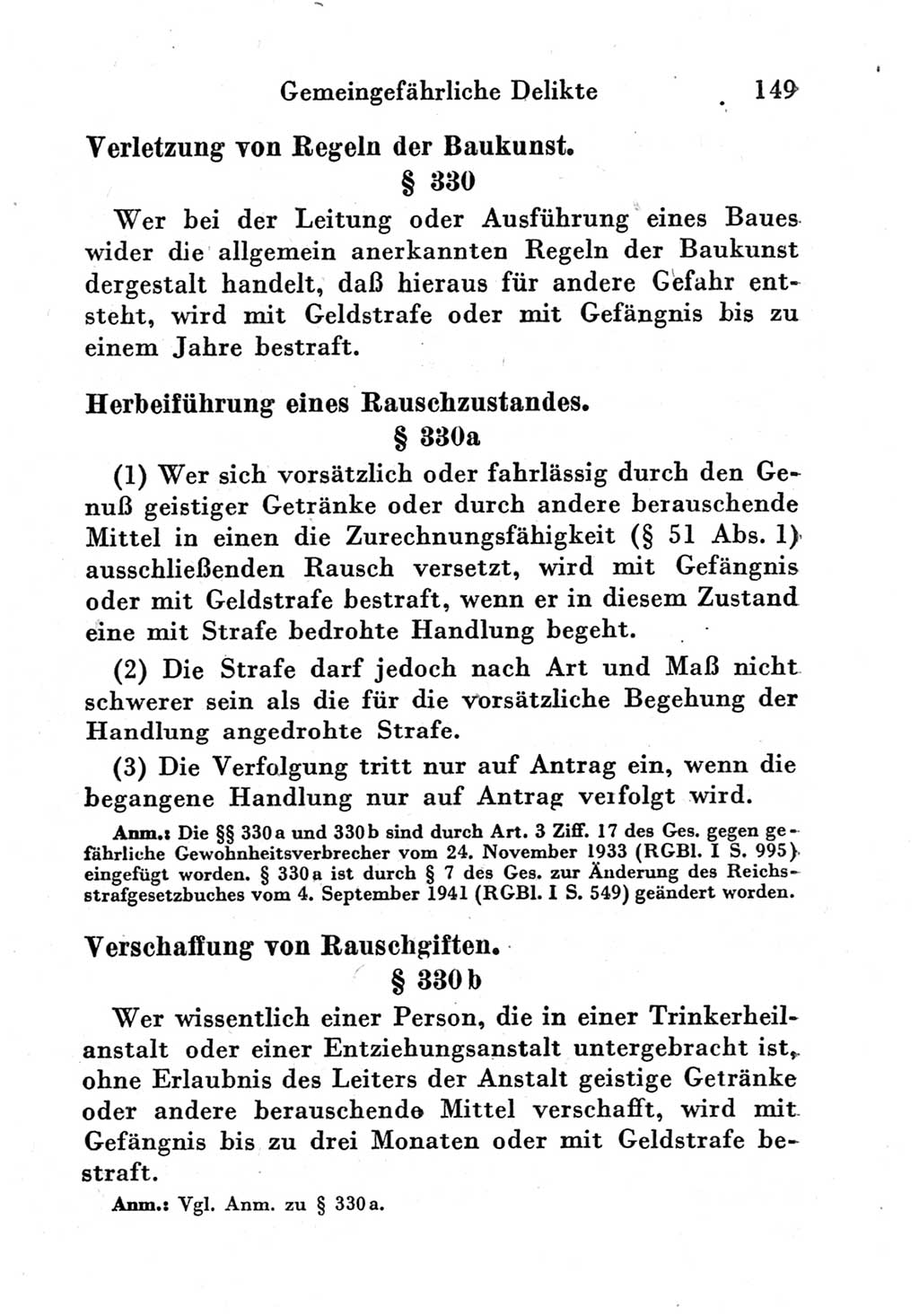 Strafgesetzbuch (StGB) und andere Strafgesetze [Deutsche Demokratische Republik (DDR)] 1951, Seite 149 (StGB Strafges. DDR 1951, S. 149)