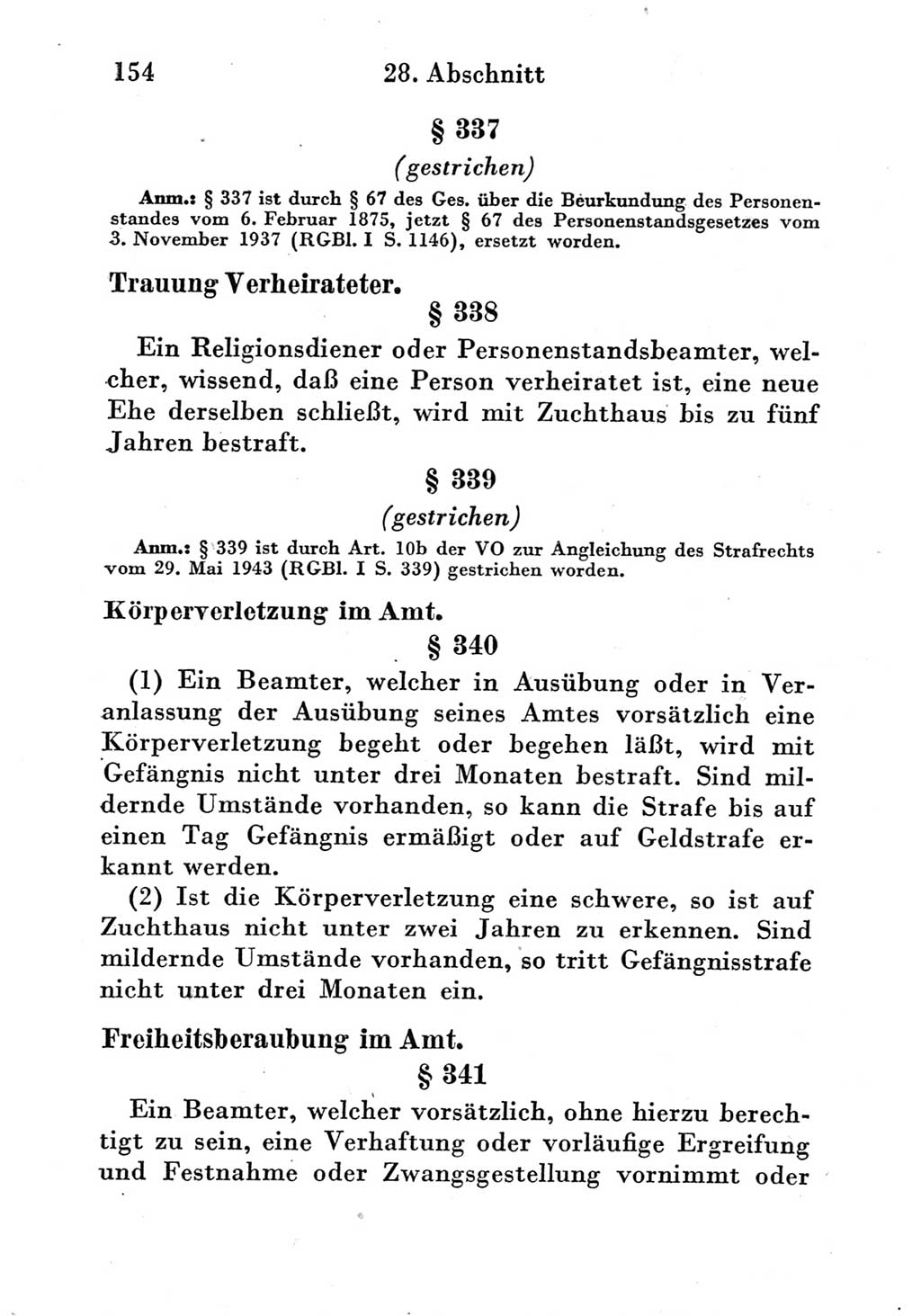 Strafgesetzbuch (StGB) und andere Strafgesetze [Deutsche Demokratische Republik (DDR)] 1951, Seite 154 (StGB Strafges. DDR 1951, S. 154)