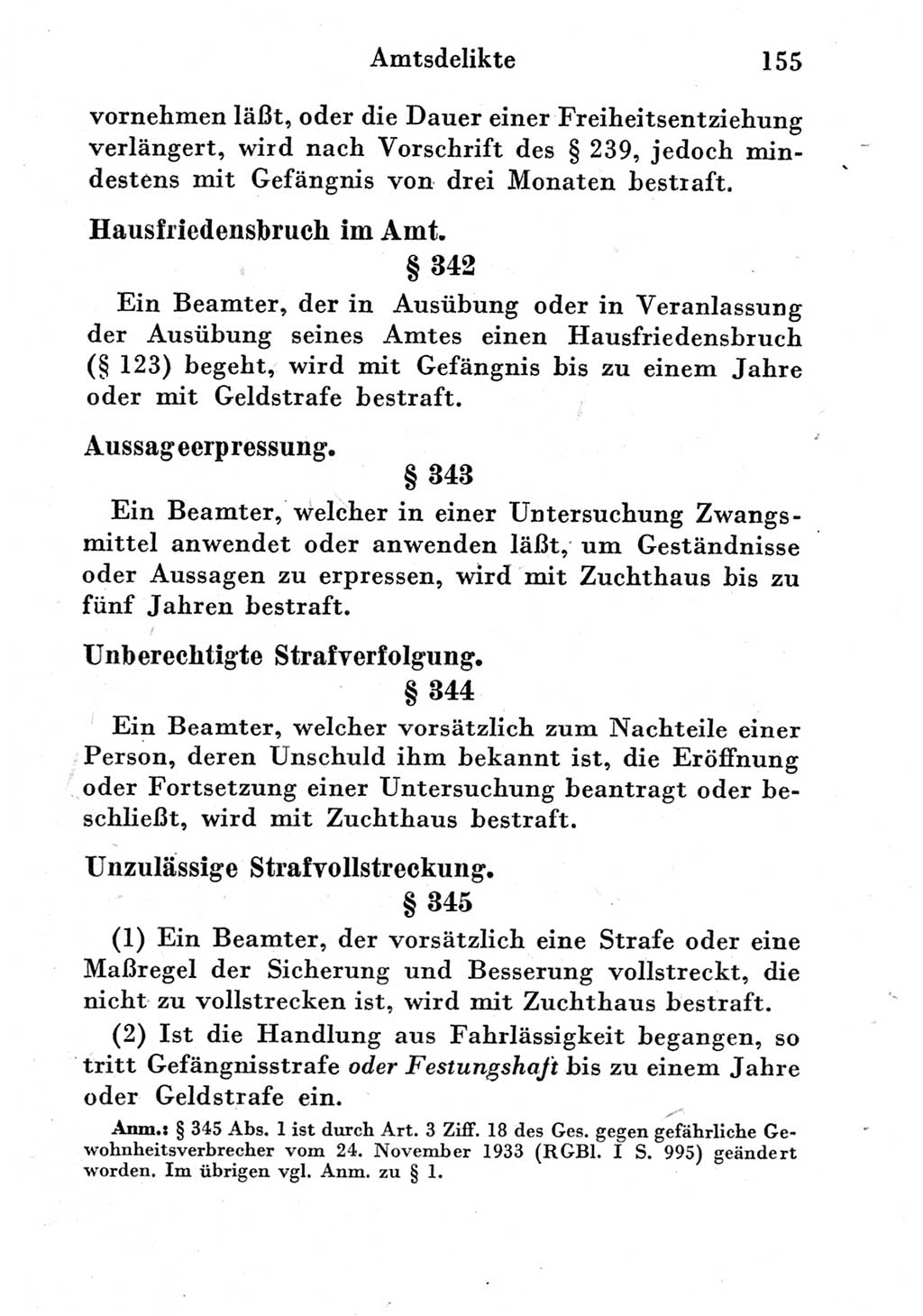 Strafgesetzbuch (StGB) und andere Strafgesetze [Deutsche Demokratische Republik (DDR)] 1951, Seite 155 (StGB Strafges. DDR 1951, S. 155)