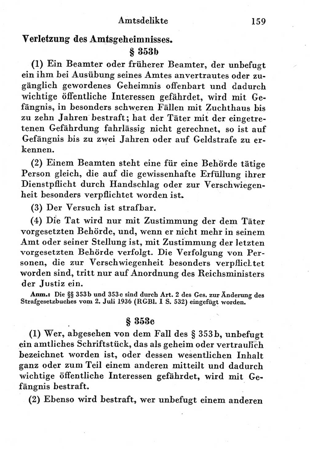 Strafgesetzbuch (StGB) und andere Strafgesetze [Deutsche Demokratische Republik (DDR)] 1951, Seite 159 (StGB Strafges. DDR 1951, S. 159)