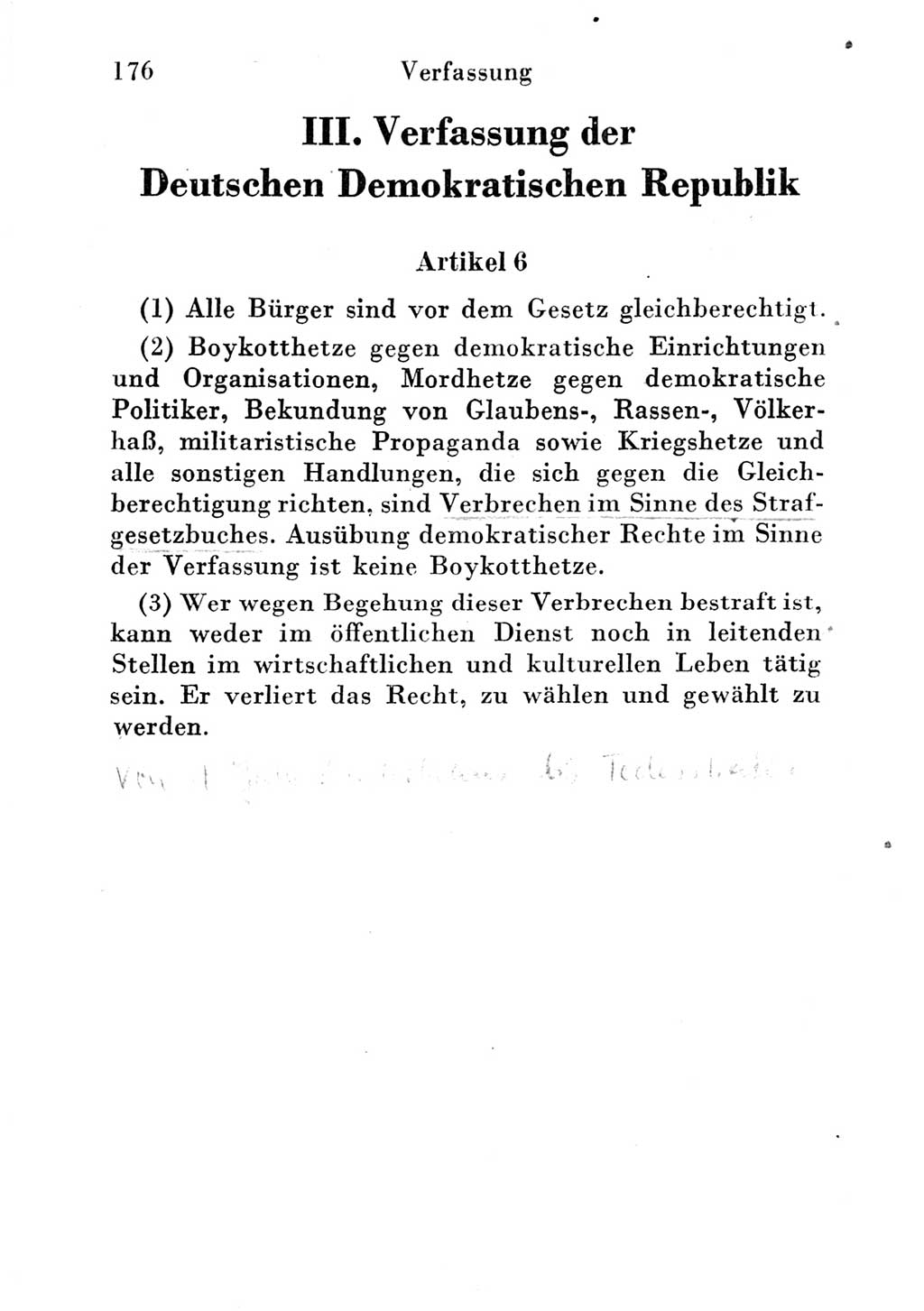 Strafgesetzbuch (StGB) und andere Strafgesetze [Deutsche Demokratische Republik (DDR)] 1951, Seite 176 (StGB Strafges. DDR 1951, S. 176)