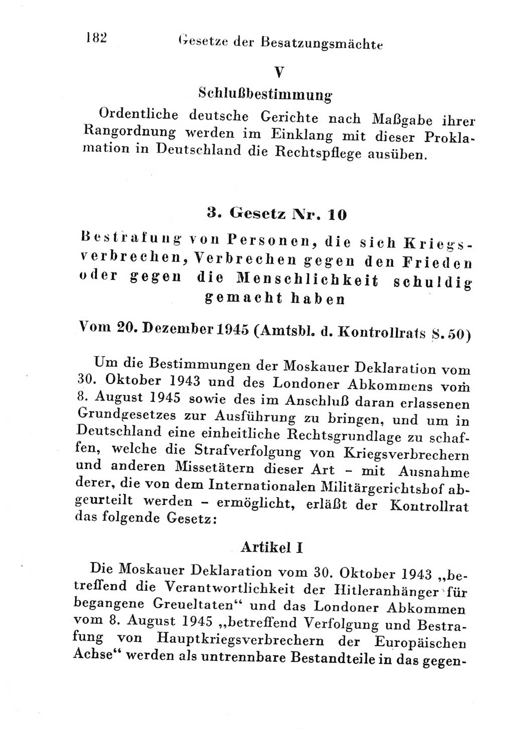 Strafgesetzbuch (StGB) und andere Strafgesetze [Deutsche Demokratische Republik (DDR)] 1951, Seite 182 (StGB Strafges. DDR 1951, S. 182)