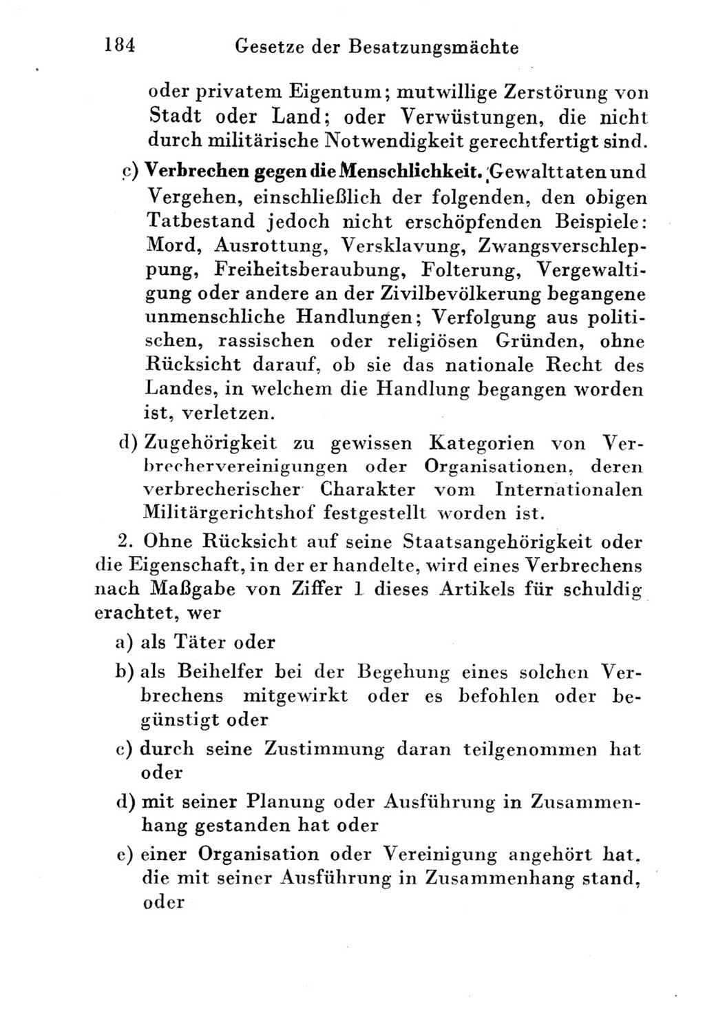 Strafgesetzbuch (StGB) und andere Strafgesetze [Deutsche Demokratische Republik (DDR)] 1951, Seite 184 (StGB Strafges. DDR 1951, S. 184)