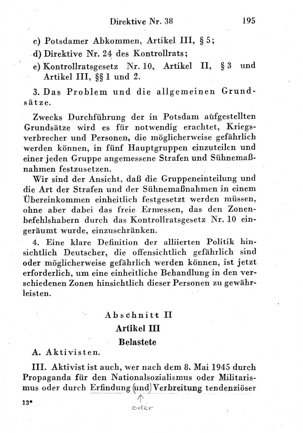 Strafgesetzbuch (StGB) und andere Strafgesetze [Deutsche Demokratische Republik (DDR)] 1951, Seite 195 (StGB Strafges. DDR 1951, S. 195)