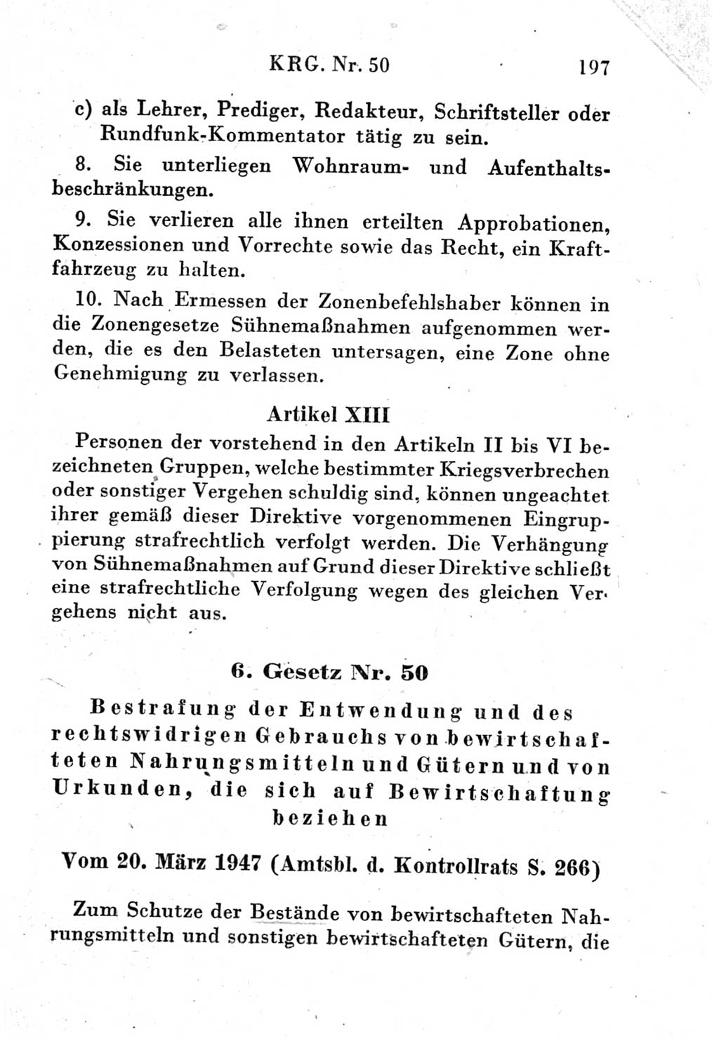 Strafgesetzbuch (StGB) und andere Strafgesetze [Deutsche Demokratische Republik (DDR)] 1951, Seite 197 (StGB Strafges. DDR 1951, S. 197)