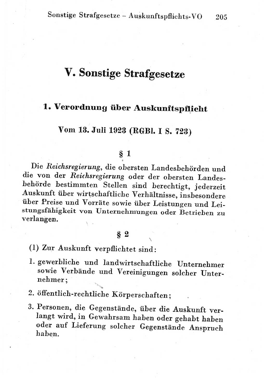 Strafgesetzbuch (StGB) und andere Strafgesetze [Deutsche Demokratische Republik (DDR)] 1951, Seite 205 (StGB Strafges. DDR 1951, S. 205)