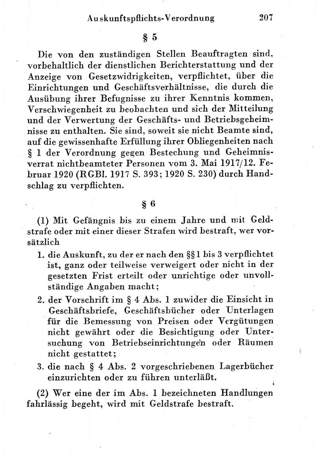 Strafgesetzbuch (StGB) und andere Strafgesetze [Deutsche Demokratische Republik (DDR)] 1951, Seite 207 (StGB Strafges. DDR 1951, S. 207)
