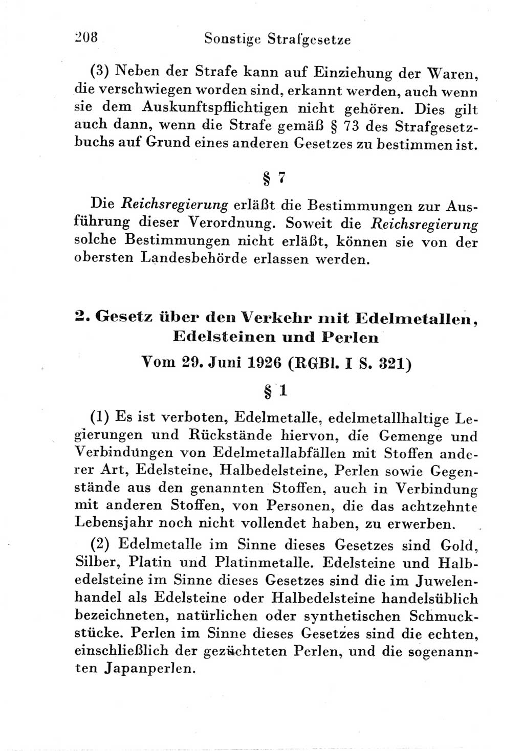 Strafgesetzbuch (StGB) und andere Strafgesetze [Deutsche Demokratische Republik (DDR)] 1951, Seite 208 (StGB Strafges. DDR 1951, S. 208)