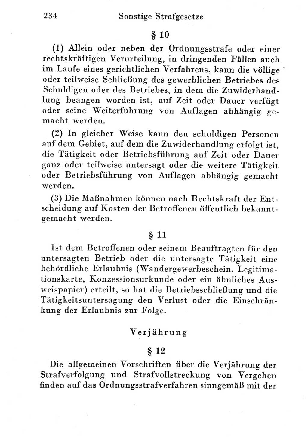 Strafgesetzbuch (StGB) und andere Strafgesetze [Deutsche Demokratische Republik (DDR)] 1951, Seite 234 (StGB Strafges. DDR 1951, S. 234)