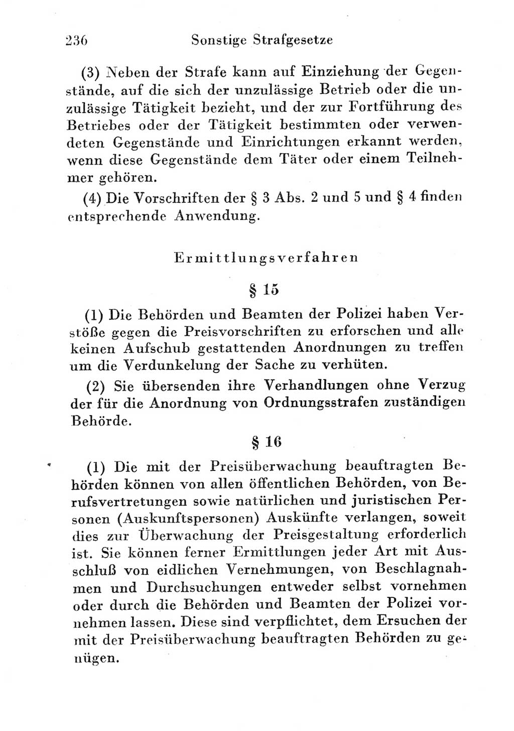Strafgesetzbuch (StGB) und andere Strafgesetze [Deutsche Demokratische Republik (DDR)] 1951, Seite 236 (StGB Strafges. DDR 1951, S. 236)