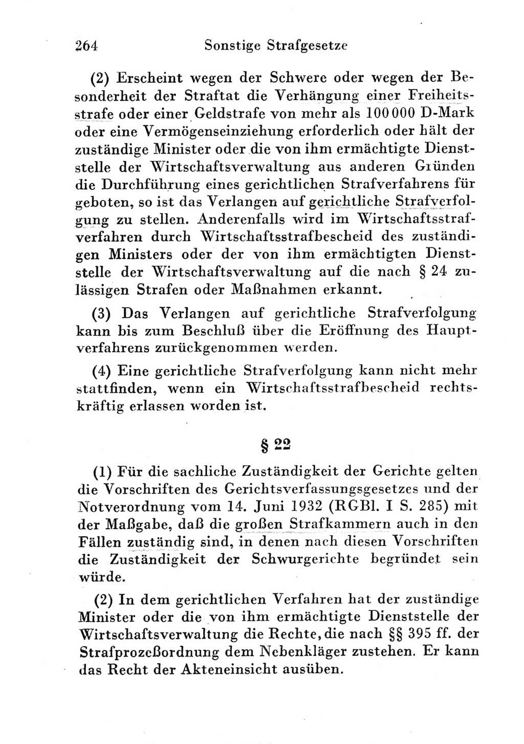 Strafgesetzbuch (StGB) und andere Strafgesetze [Deutsche Demokratische Republik (DDR)] 1951, Seite 264 (StGB Strafges. DDR 1951, S. 264)