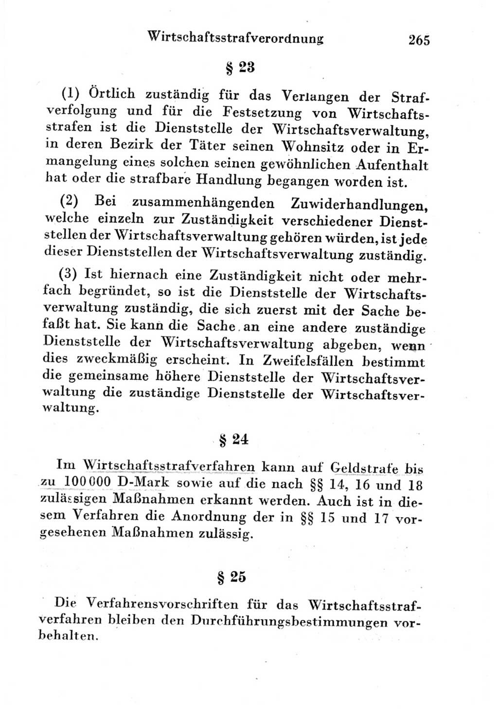 Strafgesetzbuch (StGB) und andere Strafgesetze [Deutsche Demokratische Republik (DDR)] 1951, Seite 265 (StGB Strafges. DDR 1951, S. 265)