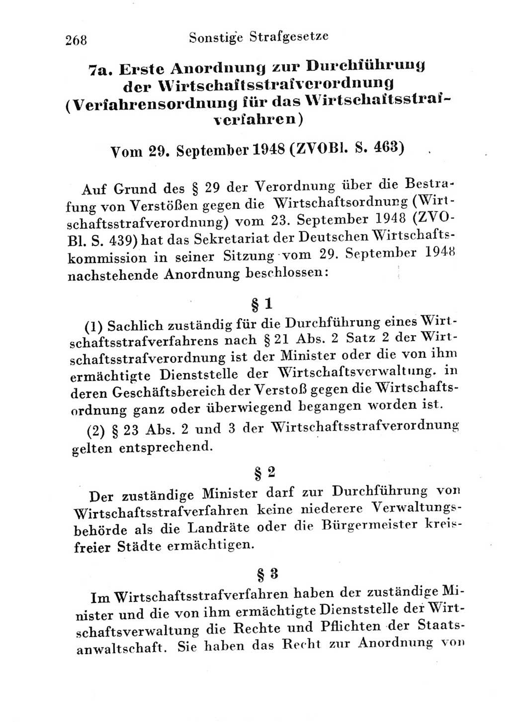 Strafgesetzbuch (StGB) und andere Strafgesetze [Deutsche Demokratische Republik (DDR)] 1951, Seite 268 (StGB Strafges. DDR 1951, S. 268)