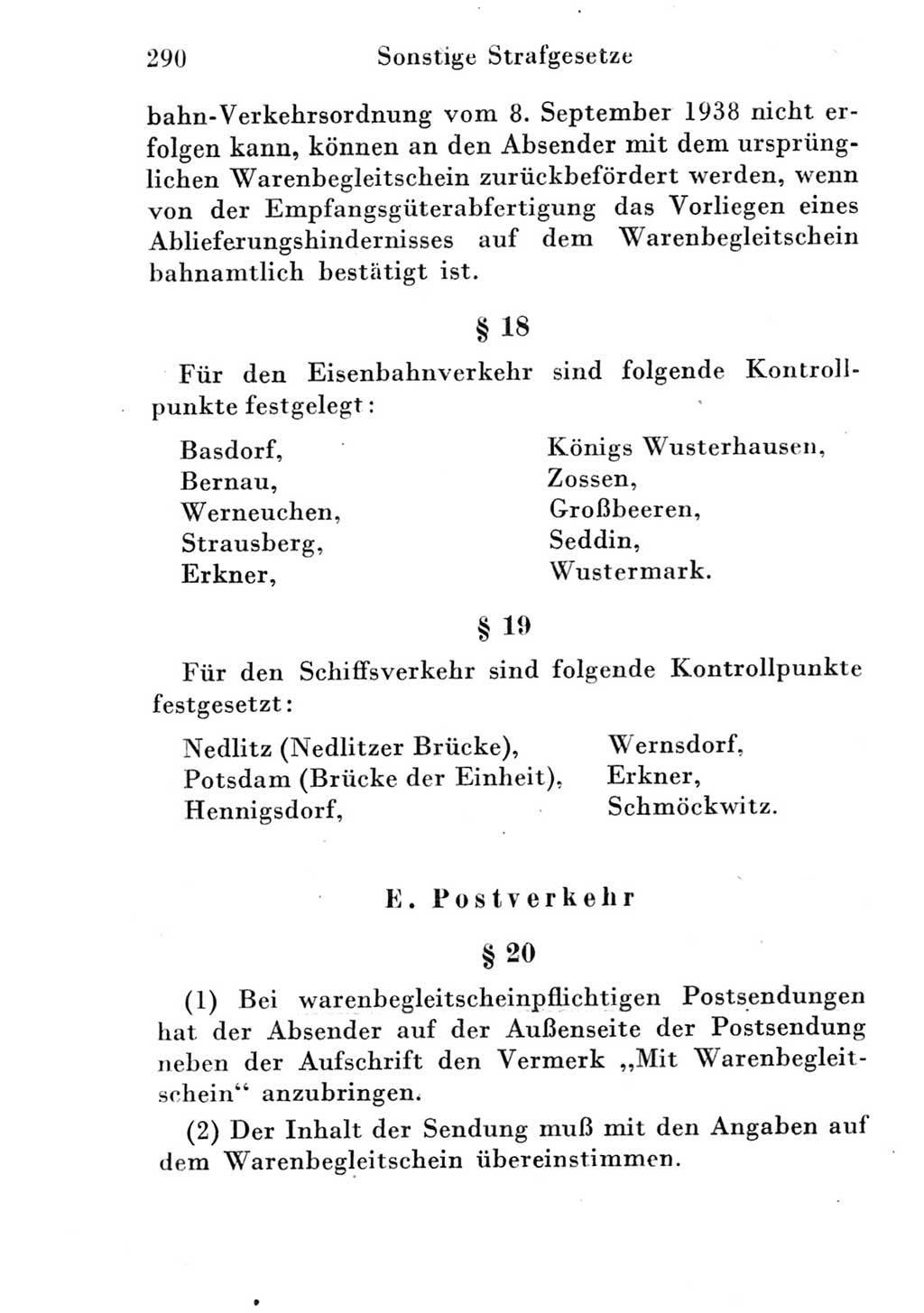 Strafgesetzbuch (StGB) und andere Strafgesetze [Deutsche Demokratische Republik (DDR)] 1951, Seite 290 (StGB Strafges. DDR 1951, S. 290)