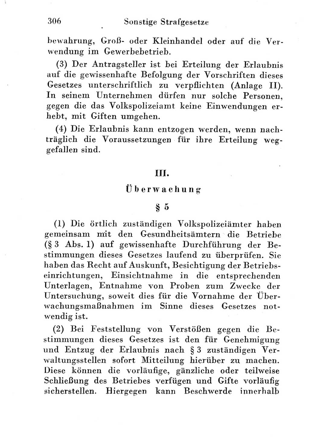 Strafgesetzbuch (StGB) und andere Strafgesetze [Deutsche Demokratische Republik (DDR)] 1951, Seite 306 (StGB Strafges. DDR 1951, S. 306)