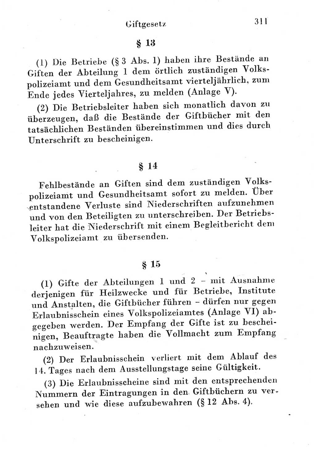 Strafgesetzbuch (StGB) und andere Strafgesetze [Deutsche Demokratische Republik (DDR)] 1951, Seite 311 (StGB Strafges. DDR 1951, S. 311)