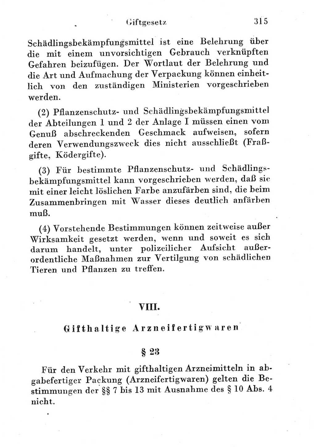 Strafgesetzbuch (StGB) und andere Strafgesetze [Deutsche Demokratische Republik (DDR)] 1951, Seite 315 (StGB Strafges. DDR 1951, S. 315)